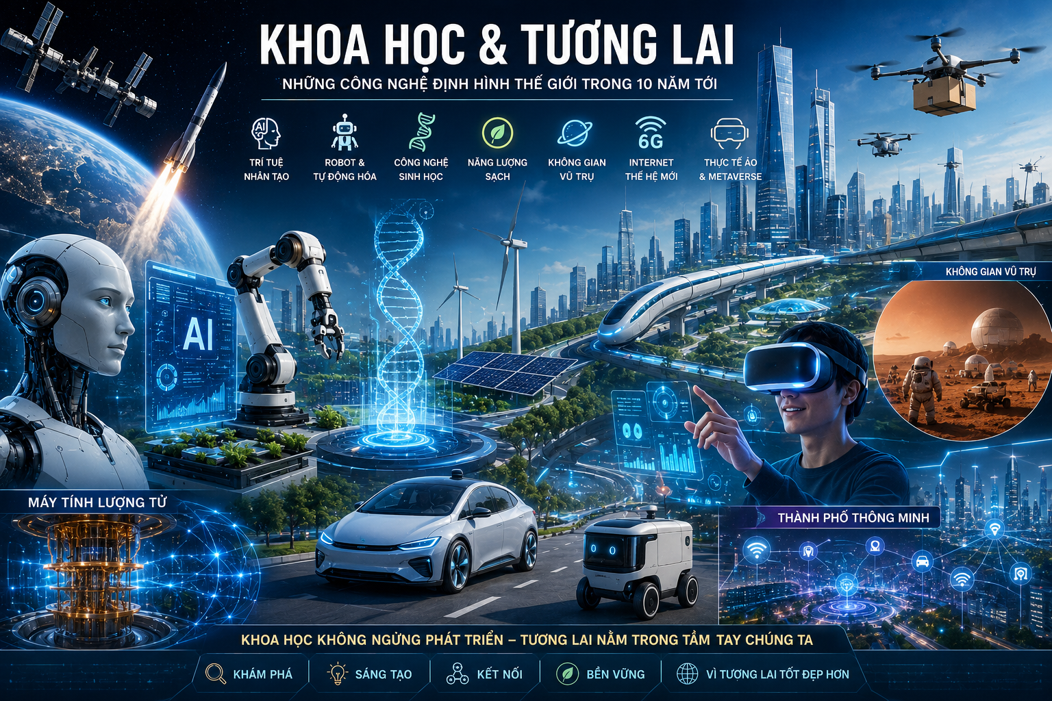 Khoa Học & Tương Lai: Những Công Nghệ Có Thể Thay Đổi Thế Giới Trong 10 Năm Tới